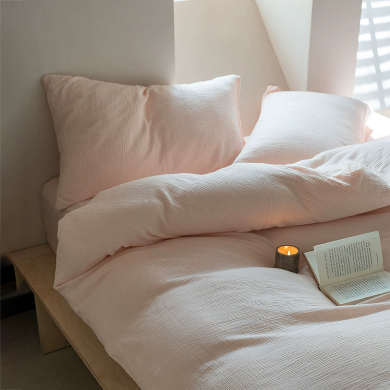 Breathable 100% Cotton Muslin Quilt Cover