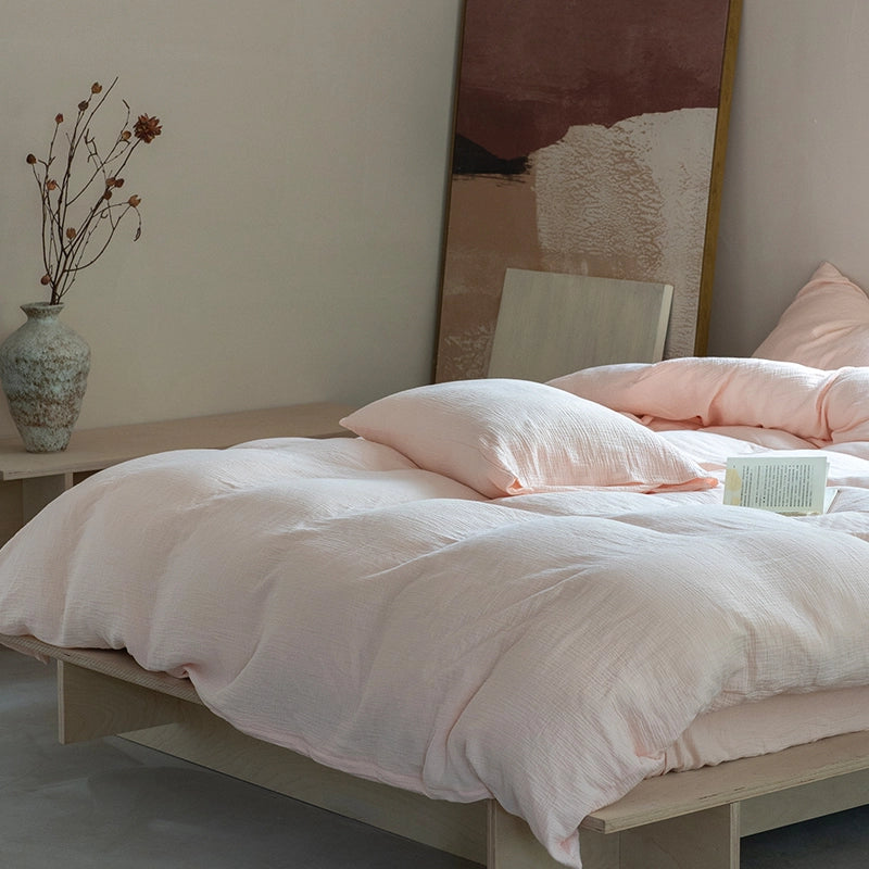 Breathable 100% Cotton Muslin Quilt Cover