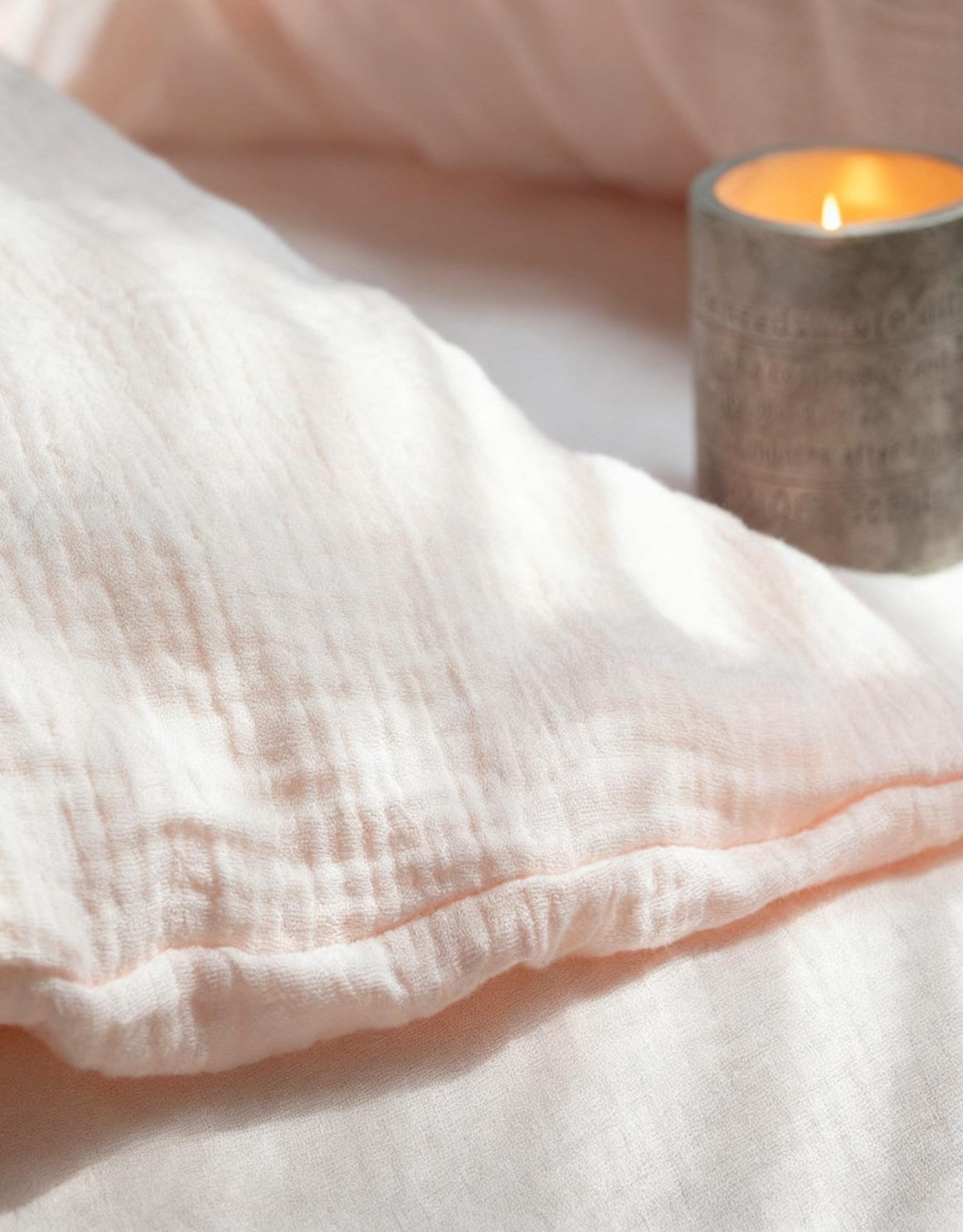 Breathable 100% Cotton Muslin Quilt Cover