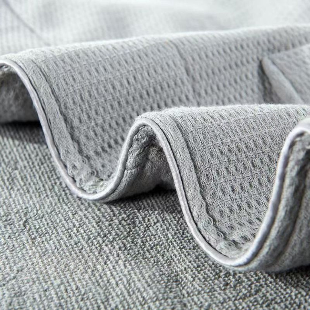 Luxury Reversible Waffle & Terry Spa Robe with Custom Embroidery