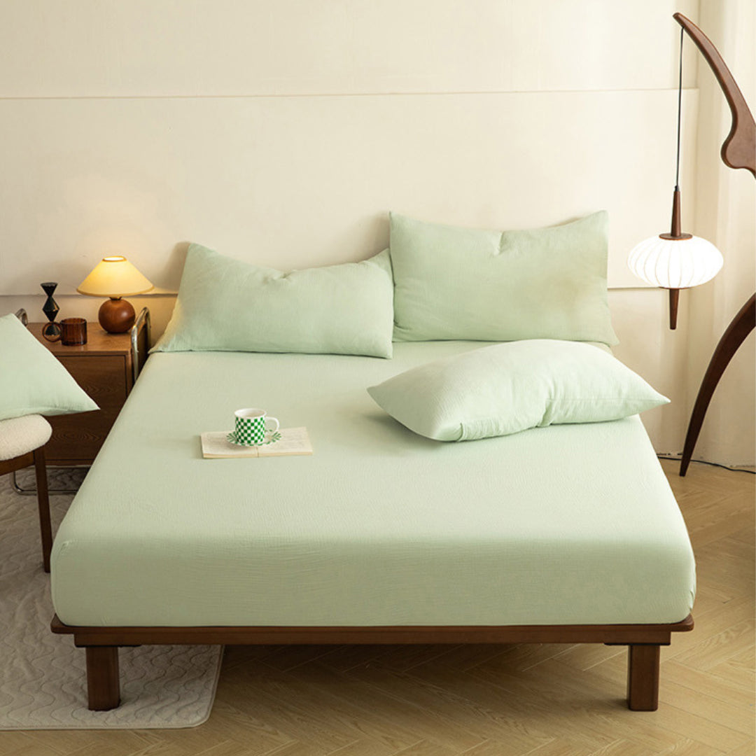 ​Stonewashed Sage-fitted sheet