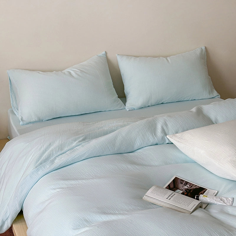 Breathable 100% Cotton Muslin Quilt Cover