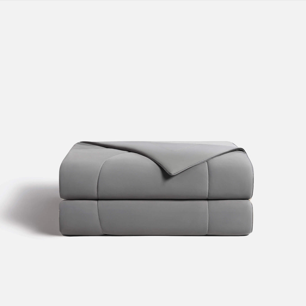 gray comforter