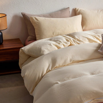 Breathable 100% Cotton Muslin Quilt Cover