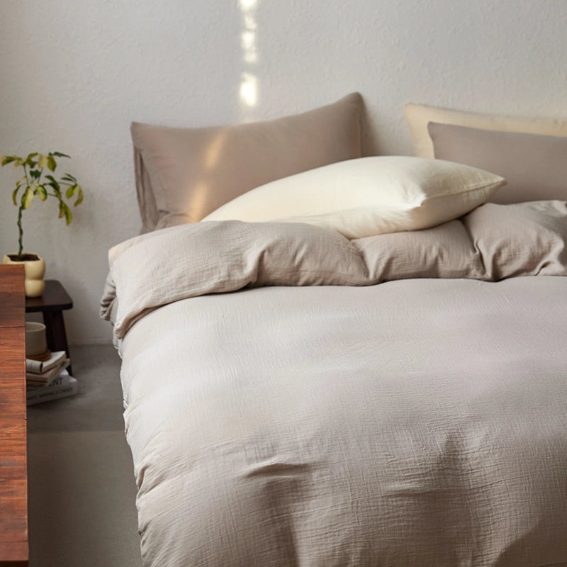 Breathable 100% Cotton Muslin Quilt Cover